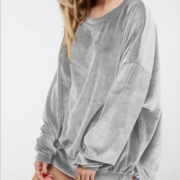 Cotton Velour Sweatshirt - Picture 2 of 6